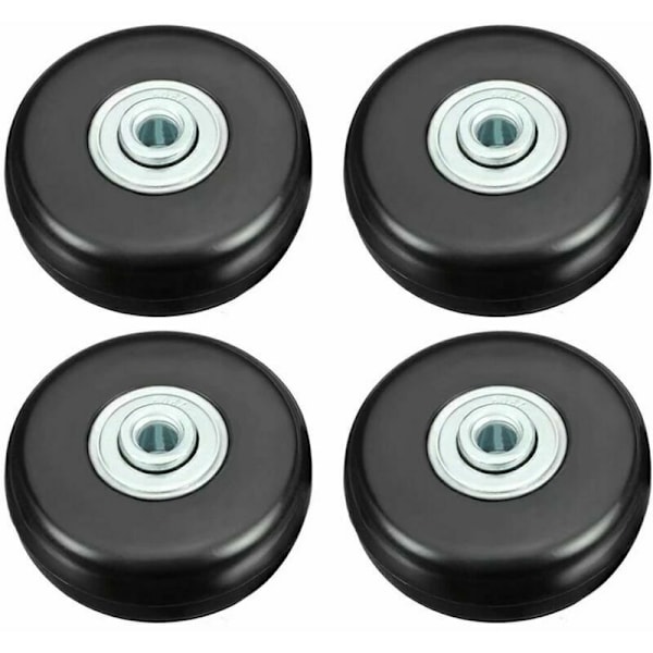 Kofferhjul, Koffertreparasjon Hjul Høy Belastning 50mm Lydløs Gummi Universal Svingbart Utbyttbart Hjul Transport Erstatter Hjul 4 stk for Koffert