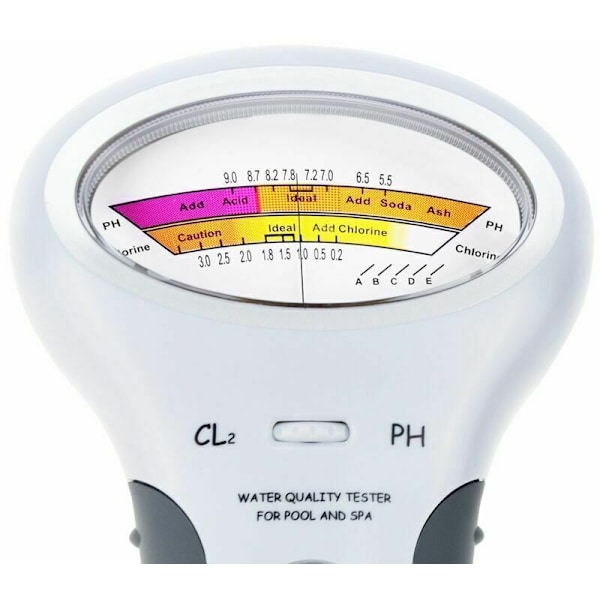 Hurtigtest Høy Presisjon Spa Vannkvalitetsanalysator Solid CL2 Basseng PH Tester for Testing Klor PH Svømmebasseng Spa