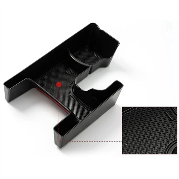 For Jimny JB64 JB74 Drikkeholder Konsol Opbevaringsbakke Skift Opbevaringsboks Organizer med Gummimåtte