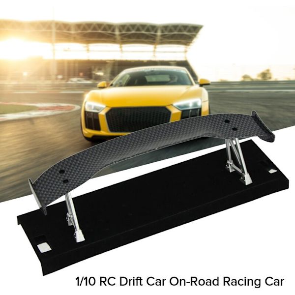 Glasfiber Bakre Ving Spoiler för 1/10 On-Road Racing RC Bil Uppgraderingsdelar