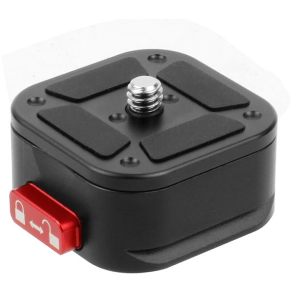 Fastgørelsesplade med 1/4 tommer skrue til kameraovervågningsstativadapter Fyldlys Stabilisator