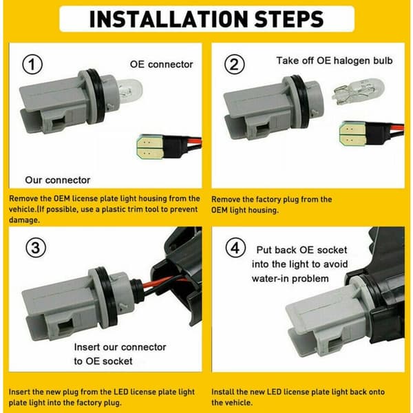 2X LED Dynamisk Side Markør Lys Repeater Blinklys til 1981-1991 C10 C20 C30