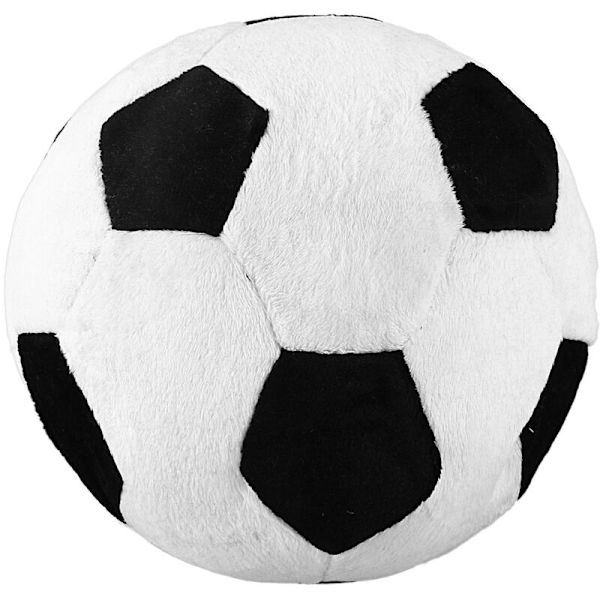 Plys Sportsbold, Legetøj til Småbørn Drenge Børn, 8 tommer L x 8 tommer B x 8 tommer H, Sort