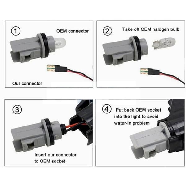 Sivumerkki LED-signaalilamppu Auton suuntavilkku 3-sarjaan E36 5 E34 7 E32