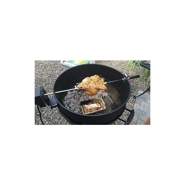 Grillspyd til rotisseri med skruer til ophængning, til: ca. 1 de Tourne-spids diameter 10 mm, sæt med 2