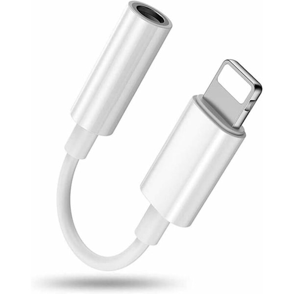 Hörlursadapter för iPhone Adapter till 3,5 mm Jack Aux Audio Hörlurskonverterare Kompatibel med iPhone 13/12/11/XS Max/XS/XR/X/8 Plus/7 Plus/7 Kompatibel