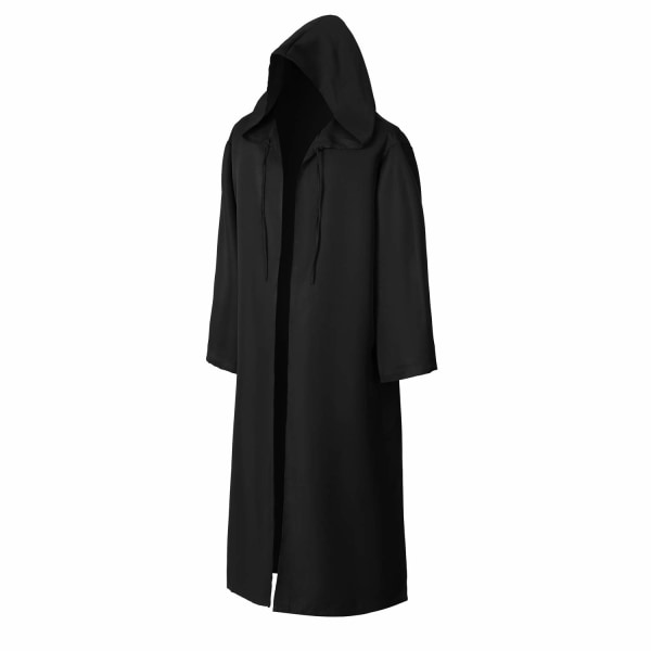Hooded Robe Cloak Wizard Ytterkläder Halloween Cosplay-kostym för vuxna (XL)