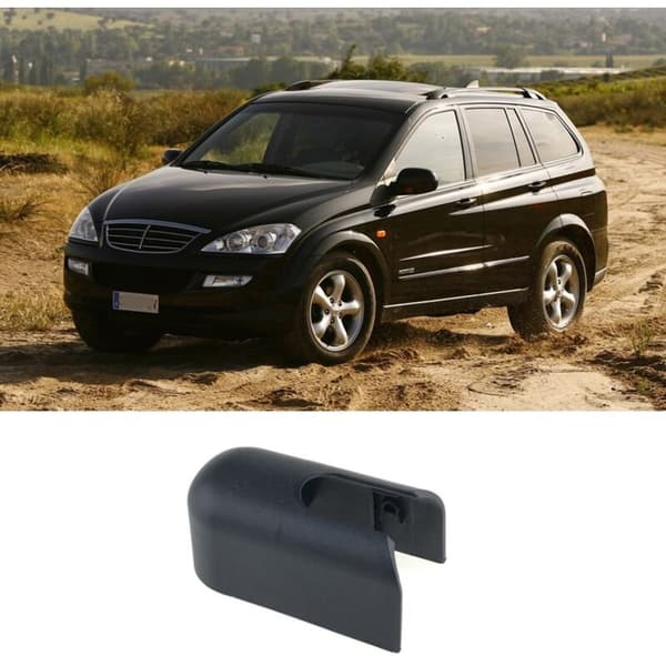 Bakre vindusviskerarmdekselmutter for Hatchback 2007-2014 Tilbehør, Svart