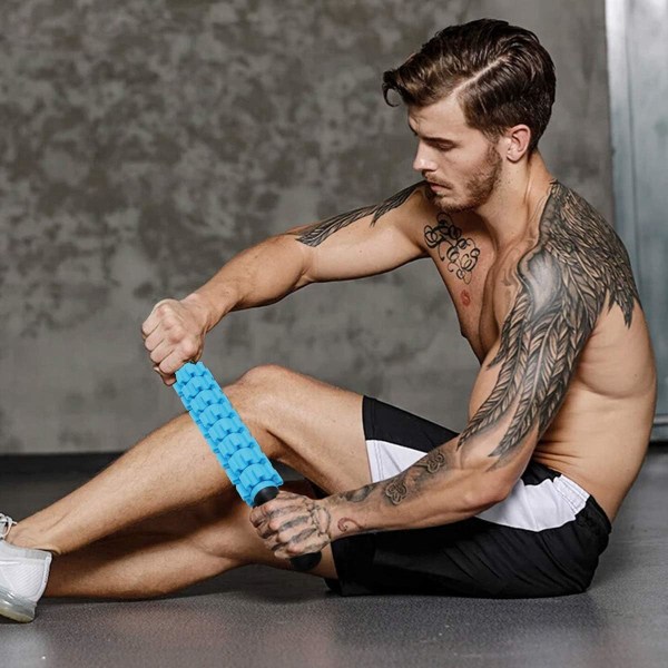 Lihasrullatango, hierontarullatanko, käytetään lihaskipujen lievittämiseen, laukaisupisteisiin sekä juoksijoiden jalkojen ja selän palautumiseen