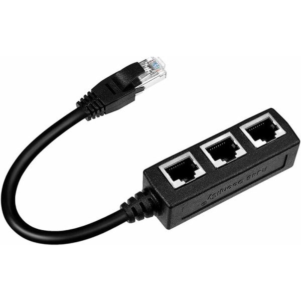 RJ45 Ethernet-kaapelihaaroitin, 1-3-kaapeli Ethernet-haaroitin, sopii Super Cat5-, Cat5e-, Cat6-, Cat7-LAN-Ethernetiin