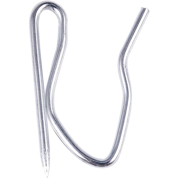 10 stk. Gardin Draperi Pin Hooks - Sølv