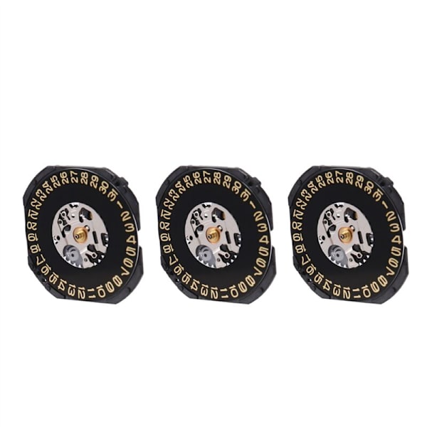 3X VX42 VX42E Kvarts Urværk Dato kl. 3'/4.5' Uden Batteri Ur Reservedele Tilbehør