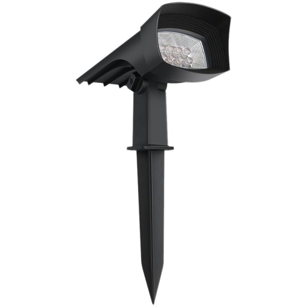 1 Outdoor Solar Spotlights, 2-in-1 Landscape Lights 8 LED Lamp Powered IP65 Wall Light for Garden Pathway Deck