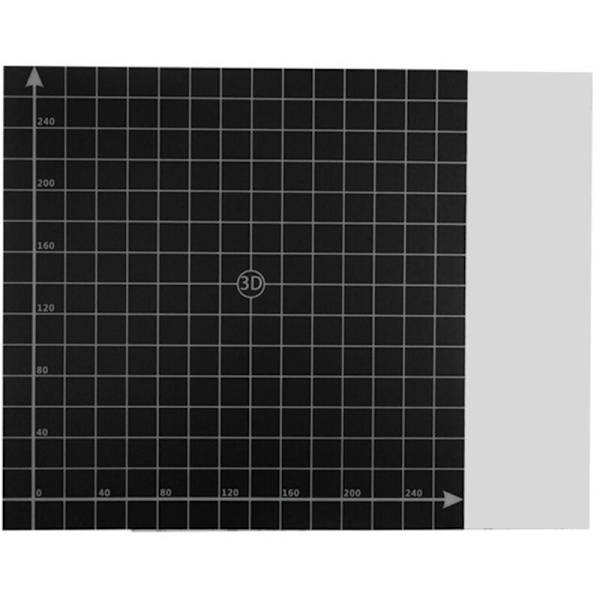 3D Printer Tilbehør 300X300Mm Varmeseng Platform Sticker Lim Struktur Med 1:1 Koordinater