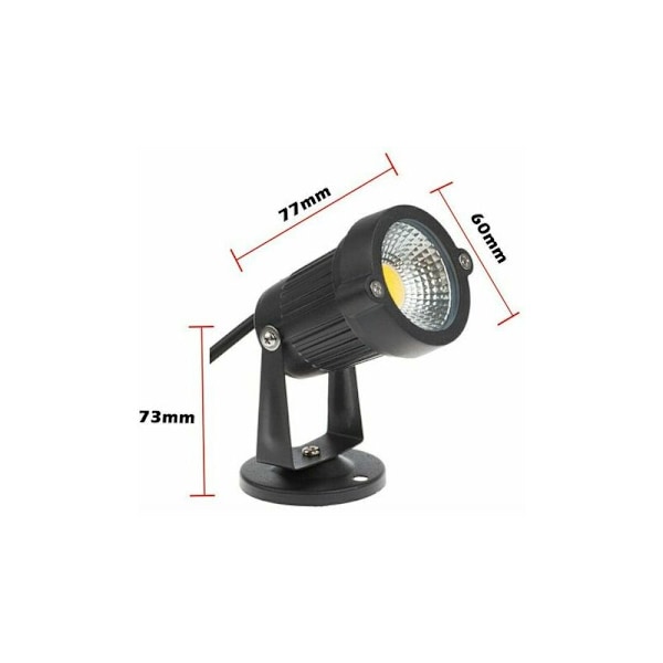 -4 kpl COB LED-pistevalaisimia 5W 220V säädettävät puutarhan pistevalaisimet ulkovalaistus puutarha terassi-kylmä valkoinen