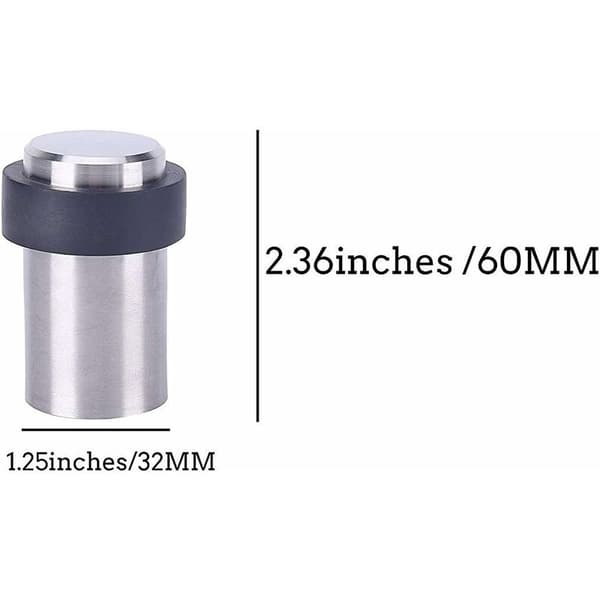 10 x Gulv Dørstopper 6 cm Rustfrit Stål Dørstopper Dørstopper
