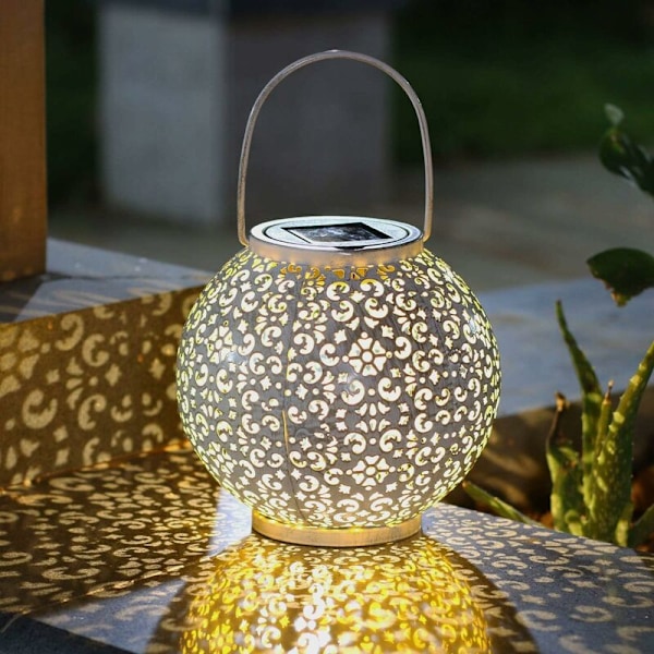 Metall Solcelled Hengelamper for Patio, Utendørs eller Bord