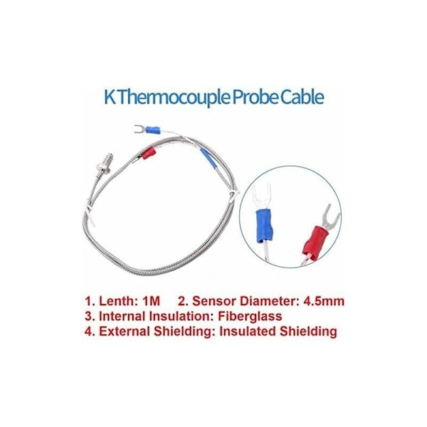 REX-C100 PID Temperaturregulator, Digital Termostat Sæt AC110V-240V, 0℃1300℃, LED Digital Temperaturregulator med Alarm