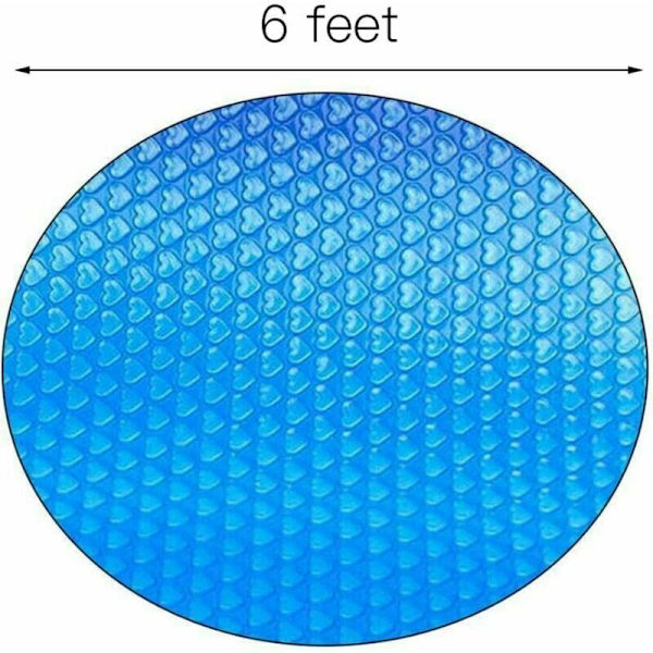 Bubbelpresenning Rund Solbadspoolöverdrag Solbadspoolskydd (180180cm)