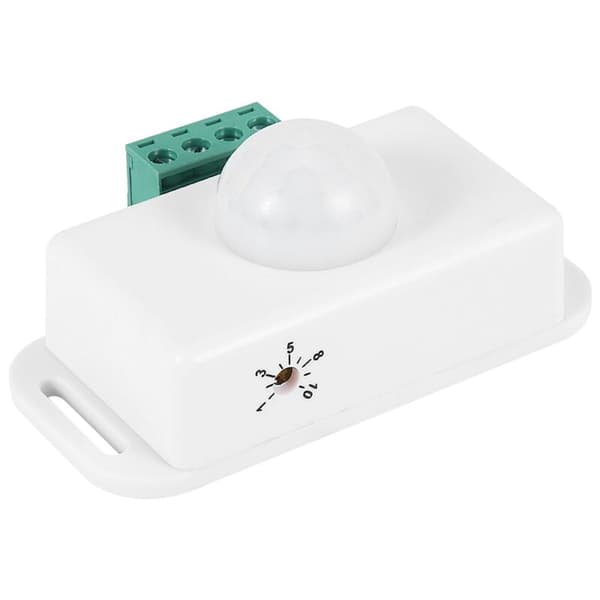PIR Bevægelsessensor Funktion Controller DC 12V 24V LED Switch Krop Infrarød Switch Hvid Bevægelsestimer til LED Strips