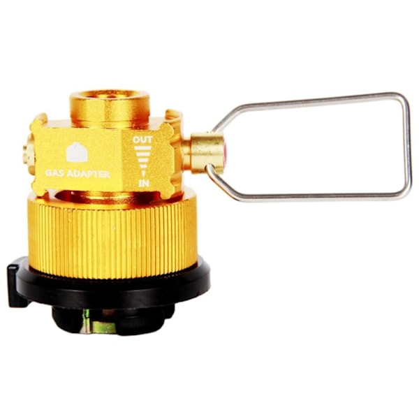 Gas Saver Plus Gasskonverter Fyll Adapter Konvertering Tankventil Lang Flaske, Gull