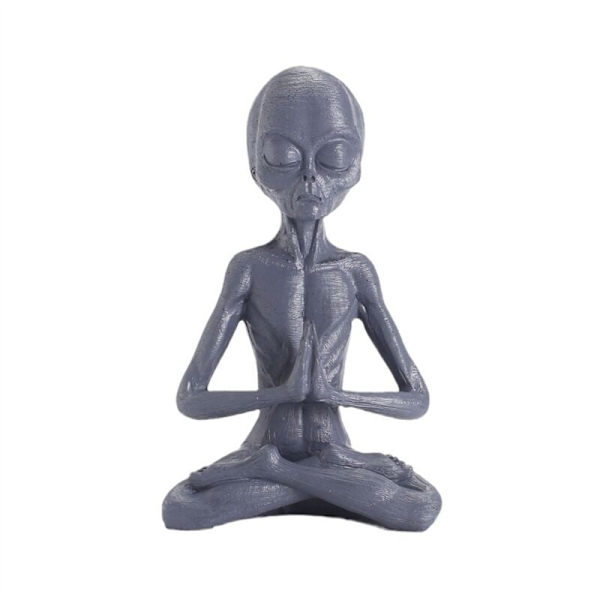 Ornamenter Skrivebords Topper Yoga Meditation Statue Figur Figur Hylde Sitters Have