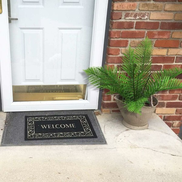 Konstgjorda Boston Fern Växter 31,5\" Höga Konstgjorda Buskar Grönska Buskar Konstgjorda Blommor Falska Areca Palmväxter Blad för Inomhus Utomhus Hem Köket