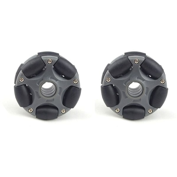 2 st Serie 58 mm Plast Omnidirektionellt Hjul för Robot Servo Omnidirektionellt Hjul 14135