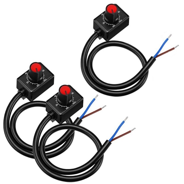 DC 0/1-10V Knob LED-dimmer, Passiv lågspännings-PWM-dimmer för 0-10V eller 1-10V dimbara elektroniska LED-drivrutiner 3 st