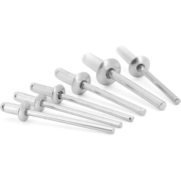 Blindnit, 500 st M3.2 M4 M5 Aluminium Blindnit Aluminium Nit Popnit Nit Sortiment med Box för Metall, Trä, Plast