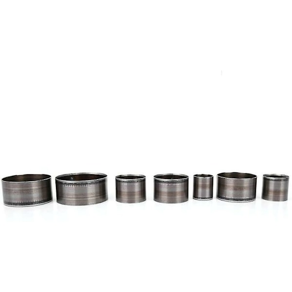 Rund hulstans til læder, sæt med 7 læderskæreværktøjer i stål, runde hulstans 20mm/25mm/30mm/35mm/40mm/45mm/50mm
