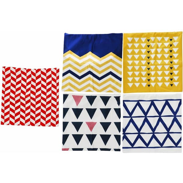5 st geometriska kuddfodral för barnrum, dekorativa kuddfodral för soffa sovrum 45X45 cm