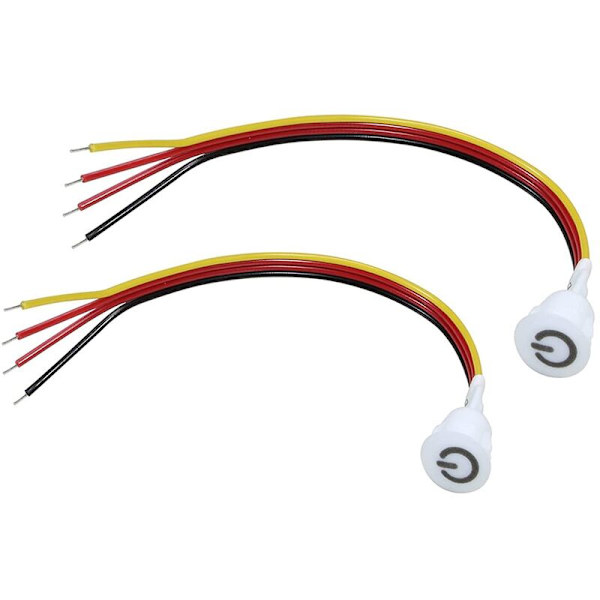 2 stk. serie Dimmer Touch Switch DC3.7V 5V 12V trinløs Dimmer Sensor til LED-lys, RV, skab, skab og strimmel