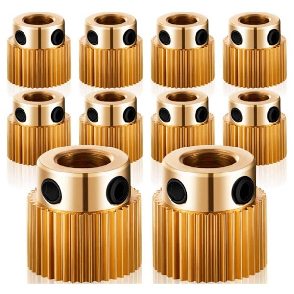 3D-tulostimen osat Extruder-pyörän veto 26 hampainen vaihde Messinkivaihde Yhteensopiva