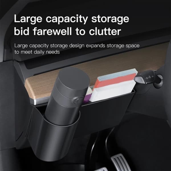 For Model 3/Y Dashboard Oppbevaringsboks ABS Material Koppholder Bil Tilbehør