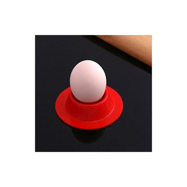Fargerike silikon eggkopper, sett med 4 farger silikon eggkopper, bærbar rund eggkoppholder, vaskbar