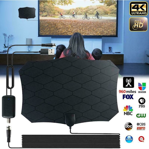 240 Mile Range Indendørs Antenne 1080P HDTV Indendørs Digital TV Antenne