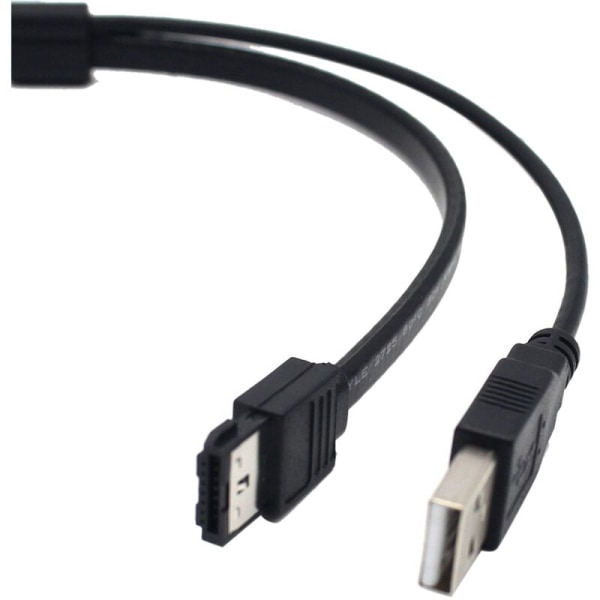 22-pin SATA - ESATA 2,5 tuuman kiintolevy datan USB-virtalähteinen kaapeliadapteri, optimoitu SSD:lle, tukee UASP SATA III/EC-SSHD