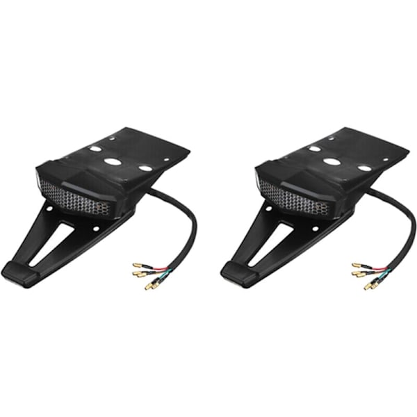 2X Motorsykkel Bakre Skjermbrems Lys Skiltlamper