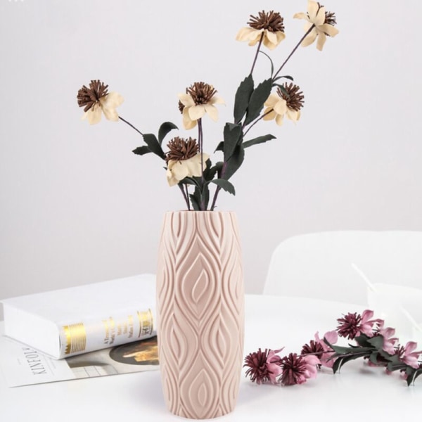 Nordisk vas våt blomsterkruka modern vas robust och hållbar textur enkel att underhålla, rosa