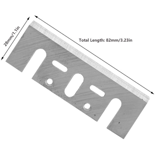 HSS Håndplanblad, Manuell Planblad, Trebearbeidingsverktøy Stål Høyhastighets Treplan med Planblad (51mm)