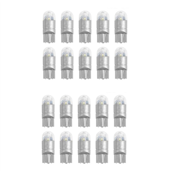 20 kpl 6000K Canbus T10 168 194 W5W Dome-lupa Sivuvalo LED-lamppu Valkoinen
