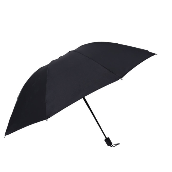 Suosittu tyyli kevyt matka-taitettava sateenvarjo miehille ja naisille, (musta)