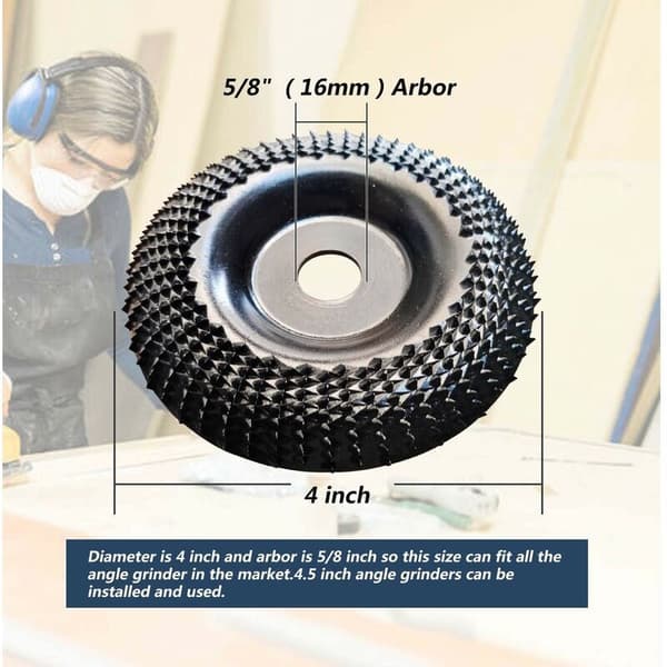 Træ slibeskive til vinkelsliber, træ slibeskive 100mmX16mm