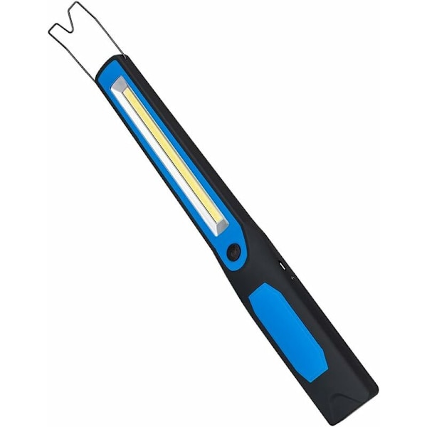 USB Genopladelig Inspektionslys Arbejdslys COB Lommelygte 2 i 1 med Magnetbase og Hængekrog til DIY, Hjem, Arbejde, Fiskeri, Vandreture, Camping