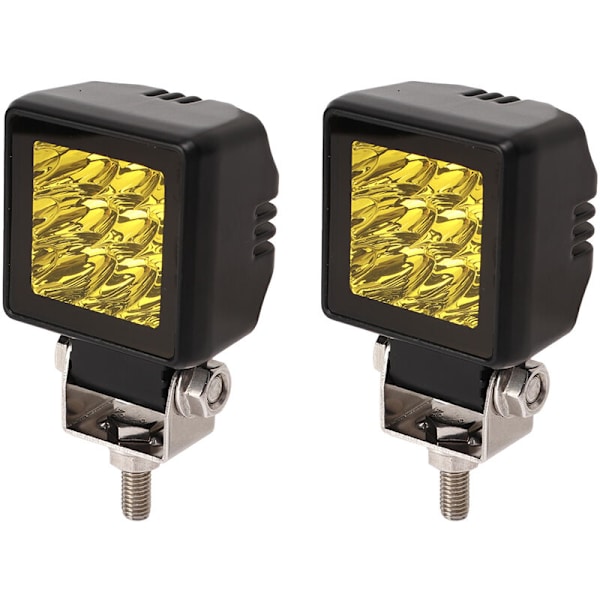 2 tuuman LED-valopalkin valot 9-30V 27W Vedenkestävä Superkirkas Maastoajoon Sopiva Spottivalo Sumuvalo ATV UTV SUV Kuorma-autolle Keltainen