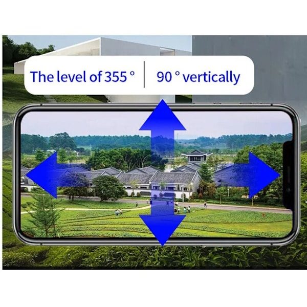 5G WIFI HD övervakningskamera Tvåvägs intercom PTZ-kontroll Nattseende Rörelsedetektering och automatisk spårning