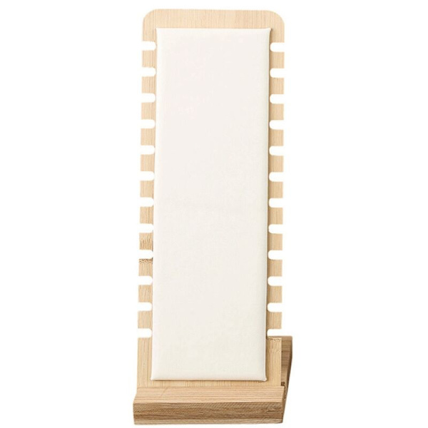 Liten myk bambus lærmatte Flere halskjede displaystativ Halskjede armbånd kjeder arrangør holder for B