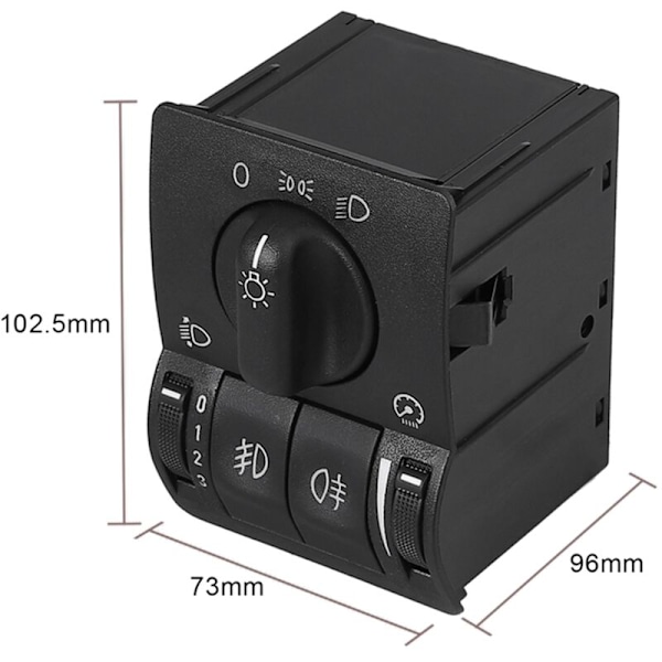 Dimljus/Körljus/Strålkastare Huvudstrålkastare Strömbrytare Bil 6240097 För Opel/ G Zafira A B 95-08