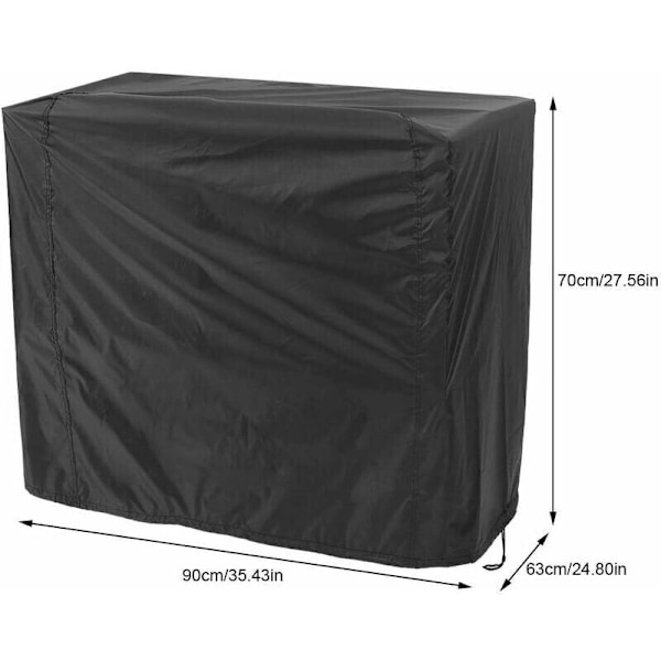 Grillöverdrag, Anti-UV/Anti-vatten/Anti-fukt Grillöverdrag UV-skydd Damm Vatten Vindtåligt för Utomhus Grill Trädgård Uteplats Grill ，80x66x100cm